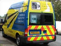 Cumbria Police announce location of speed camera vans.